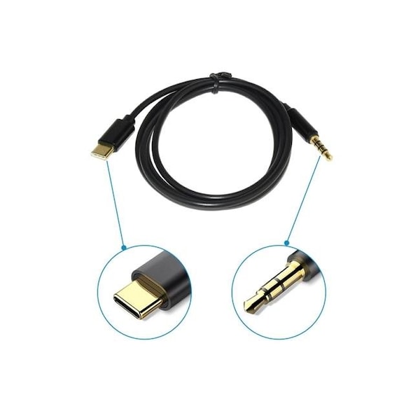 Xtrempro Xtrempro 11168 3.9 ft. Type-C to 3.5 mm Audio Aux Jack Headphone Adapter USB C Male Extension Cord 11168 - main